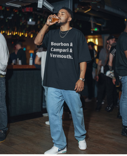 Bourbon Unisex Oversized Tshirt